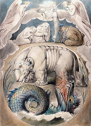 William Blake, Behemoth and Leviathan, ca. 1805-10